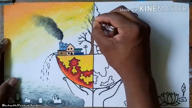 environment day drawing||stop pollution painting смотреть онлайн