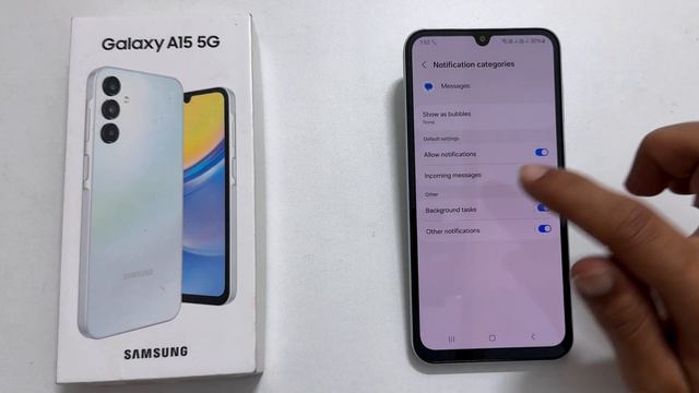 Samsung Galaxy A15 5G: How To Set Custom  Notification Sound For Text Messages