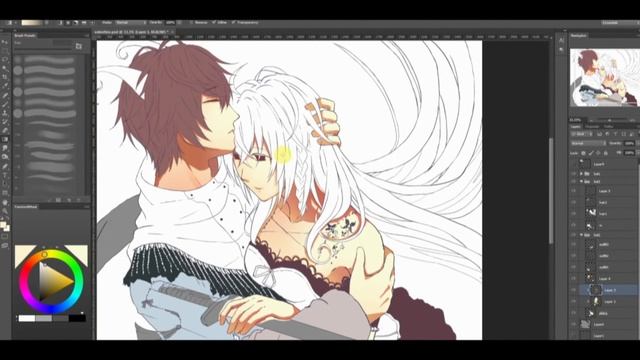 Speedpaint Anime Love [SAI/Photoshop]