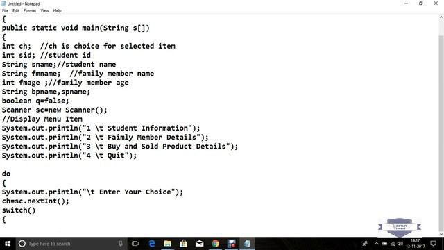 Option Menu Using Switch Statement in Java смотреть онлайн
