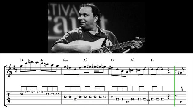 Bireli Lagrene Belleville Solo transcript | Gypsy Jazz Guitar Tabs смотреть онлайн