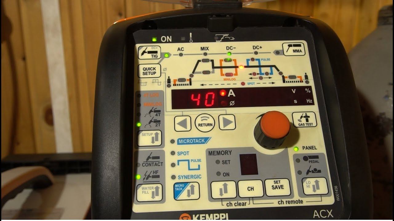 Настройка импульсного (pulse) режима на Kemppi MLS 2300 ACDC
