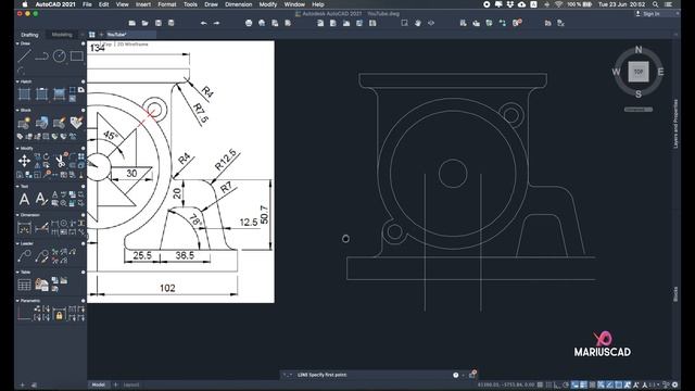 AutoCAD | Intermediate Level | Exercise 5 смотреть онлайн