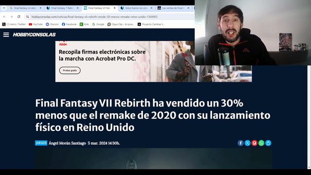 LA PREOCUPACION DE SQUARE ENIX CON FINAL FANTASY 7 REBIRTH!! #squareenix #playstation смотреть онлайн