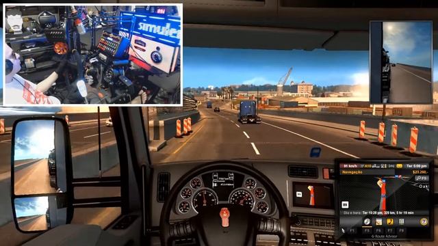? @SIMULEIRO | American Truck Simulator / ATS #4 | Gameplay com música cockpit simulador painel смотреть онлайн