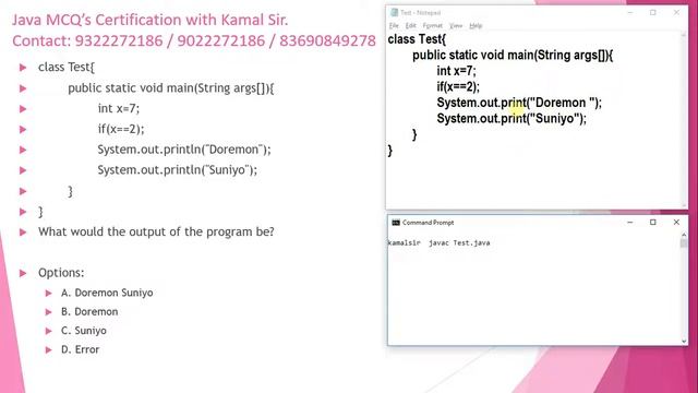 v3 if else statements - Java Certification - OCJA and OCJP Multiple Choice Questions смотреть онлайн