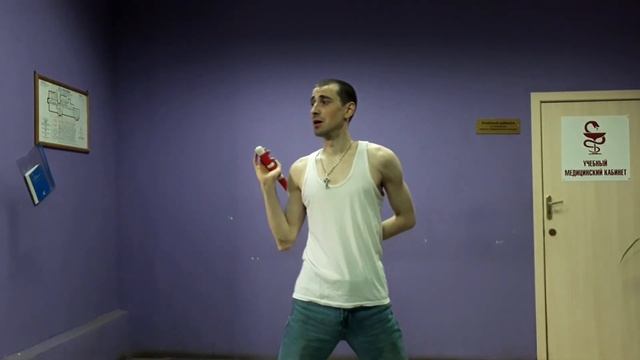 Нунчаку уроки - Страйки(Ударная техника) работа с перемещениями. смотреть онлайн