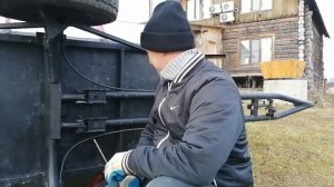 Самосвальный прицеп для мотоблока своими руками. Часть вторая. Балка и рама.