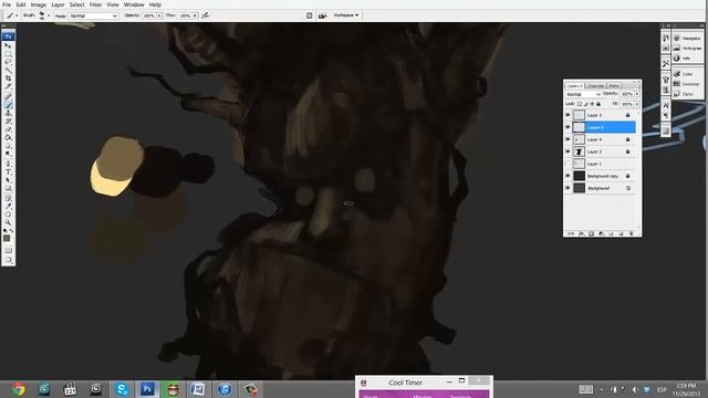 Как рисовать дерево и ветки/ How to paint_ TREE BRANCHES _ TUTORIAL смотреть онлайн