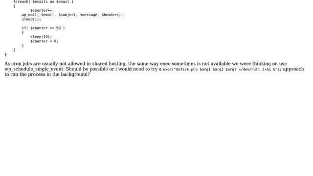 Wordpress: Can wp_schedule_single_event be used to run background proccess? смотреть онлайн