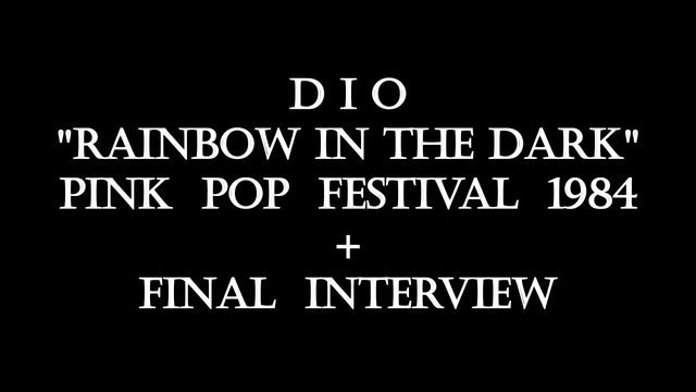 Dio - 1984 - "Rainbow In The Dark" + Final Interview - (Audio) смотреть онлайн
