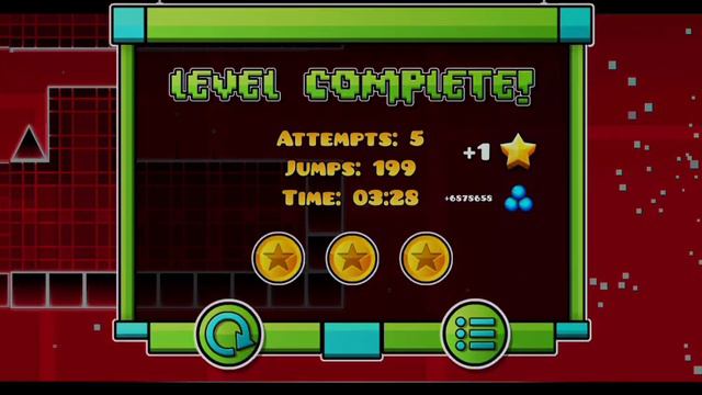 ПРОШЁЛ 1-2 УРОВЕНЬ В GEOMETRY DASH 💎 #1 смотреть онлайн
