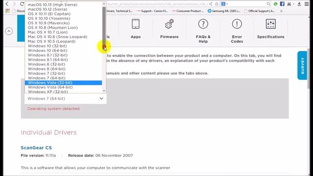 Canoscan Lide 60 | Driver