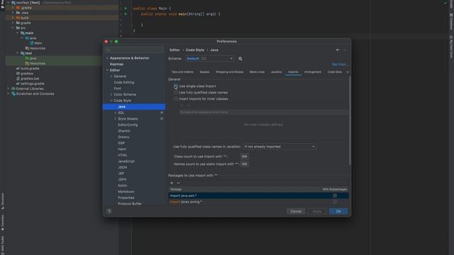 Disable Wildcard imports in IntelliJ in Mac смотреть онлайн
