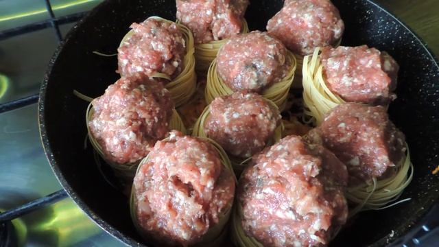 гнёзда с фаршем / вкусный обед за 40 минут смотреть онлайн