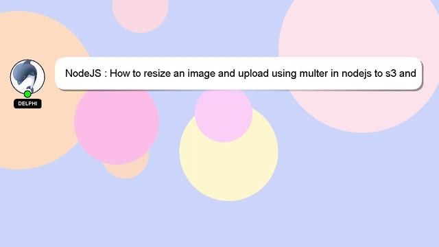 NodeJS : How to resize an image and upload using multer in nodejs to s3 and using easy-image npm mo смотреть онлайн