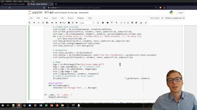 Graphical User Interfaces (GUIs) with Python & tkinter смотреть онлайн