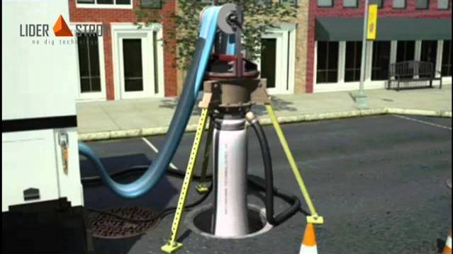 Санация трубопроводов методом 'чулка' без разрушения старых коммуникаций (анимация) смотреть онлайн