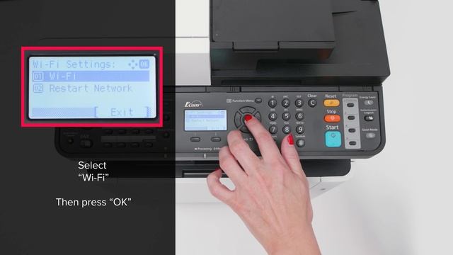 KYOCERA ECOSYS M5521cdw Multifunctional (MFP) – WiFi Setup смотреть онлайн