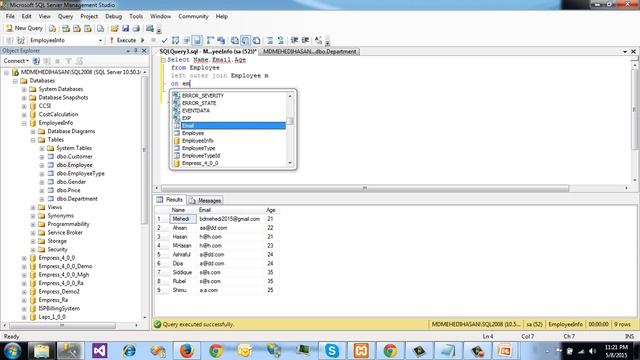 SQL Server Bangla Tutorial 24 Self Join смотреть онлайн