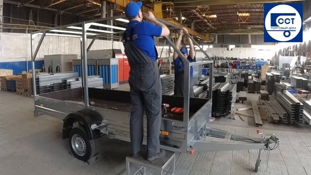 Сборка каркаса прицепа ССТ-7132-09 смотреть онлайн