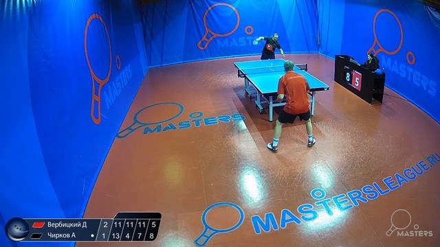 группа Вербицкий Д. - Чирков А. MASTERS LEAGUE TT турнир по настольному теннису Лига C 19.11 смотреть онлайн