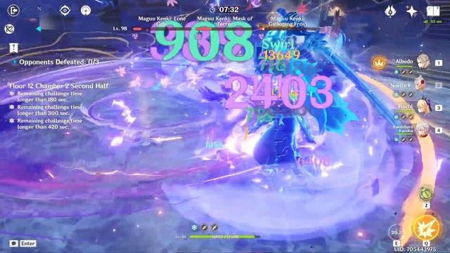 C1 Hu Tao Double Hydro and Noelle. Genshin Impact Spiral Abyss 3.4 - Floor 12 9 Stars смотреть онлайн