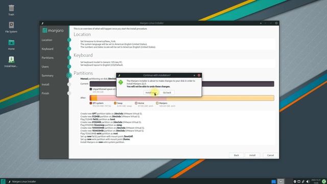 How to Install Manjaro 22.0 Sikaris Linux Kernel 6.1 with Manual Linux Partitions for UEFI PC смотреть онлайн