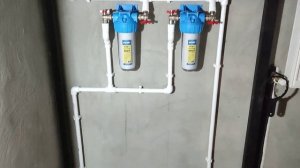 Как правильно установить магистральный фильтр .