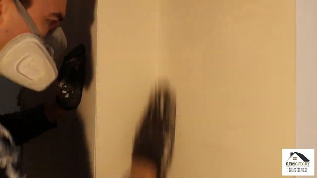 Процесс подготовки стен под окраску в одном видео