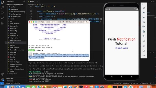 Push Notification in React Native Using Firebase ?Android | Hindi Tutorial ✅ смотреть онлайн