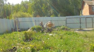 Заливка свай под дом