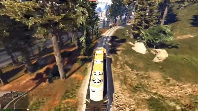 GTA 5 поезд под откос #gta5 #Grand Theft Auto #Grand Theft Auto 5 #ГТА 5 #train смотреть онлайн