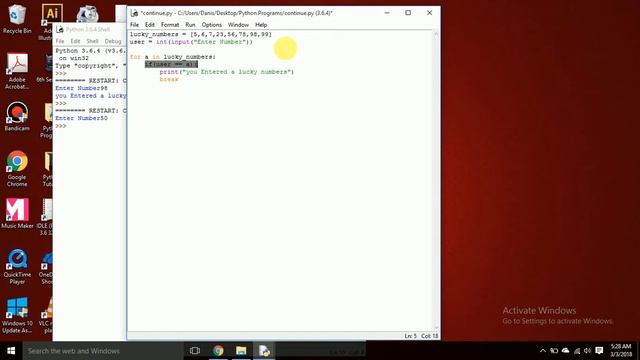 Python Programming Tutorial in Urdu - continue and break смотреть онлайн
