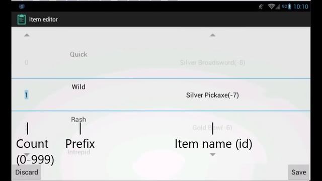 Редактор инвентаря для Terraria Android смотреть онлайн