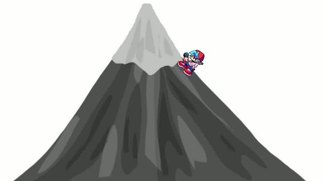 залез на гору