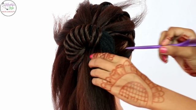 5 hairstyle in 1 donut || beautiful hairstyle || simple hairstyle || hairstyle for women for смотреть онлайн