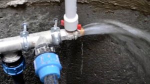 Слив воды из дома в колодец - 2