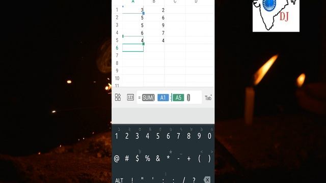 How to summation in excel using wps apps || sum formula in android mobile смотреть онлайн