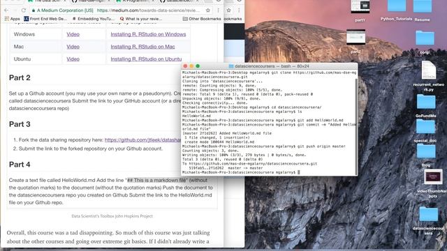 Data Scientist’s Toolbox Project (JHU Coursera, Course 1) смотреть онлайн