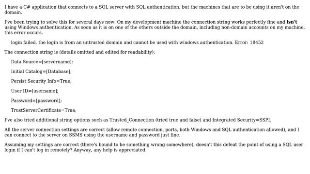 DevOps & SysAdmins: Connecting to SQL Server outside the domain with SQL Authentication смотреть онлайн