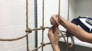 Вязание сети из каната