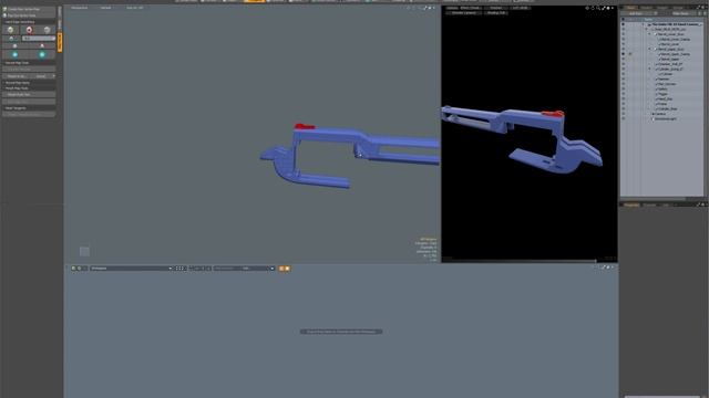 The Duke Mk 10 Hand Cannon Smoothing Groups & Color ID in Modo - Pt07 смотреть онлайн