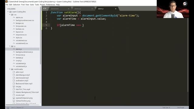 Cara Singkat Membuat Aplikasi Alarm Menggunakan HTML, CSS, Javascript | Free Source Code смотреть онлайн