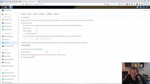 How to setup general security for Synology NAS DSM 7 смотреть онлайн
