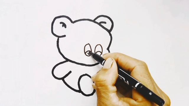 Bolalar uchun o'yinchoq Ayiq chizish |How to draw Bear toy for kids |Как нарисовать игрушка медвед смотреть онлайн