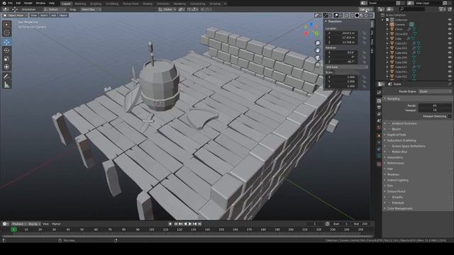 My Progress in Blender 3d in 1 minute (Covid 19 lockdown) Part 1 смотреть онлайн