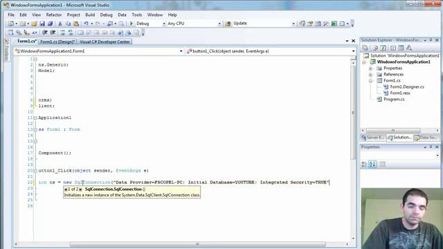 Part 1 of 5 Adding data to SQL Server with C# and ADO Net2 смотреть онлайн