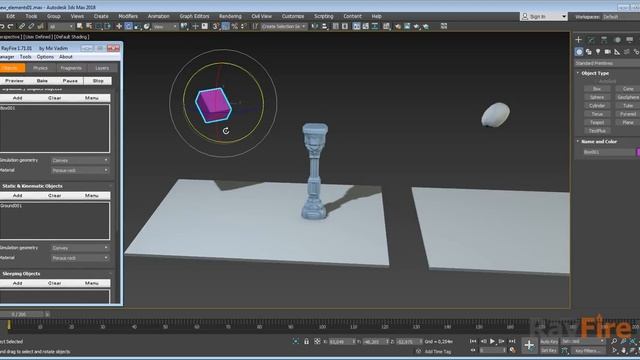 RayFire. Old (1.71) vs New (1.81) dynamic simulation workflow. смотреть онлайн