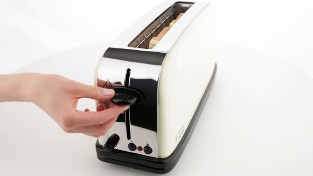 TOSTER CLASSIC CREAM LONG SLOT 21395-56 RUSSELL HOBBS смотреть онлайн